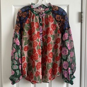 Floral Multicolor Women's Top